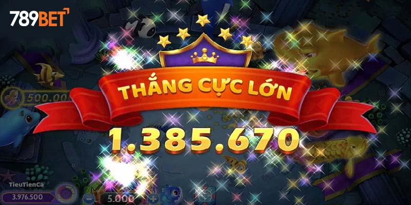 Phần thưởng lớn khi chiến thắng bắn cá Tiểu tiên cá